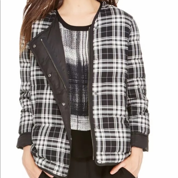 DKNY PURE
PLAID PUFFER REVERSIBLE JACKET M - Picture 2 of 4
